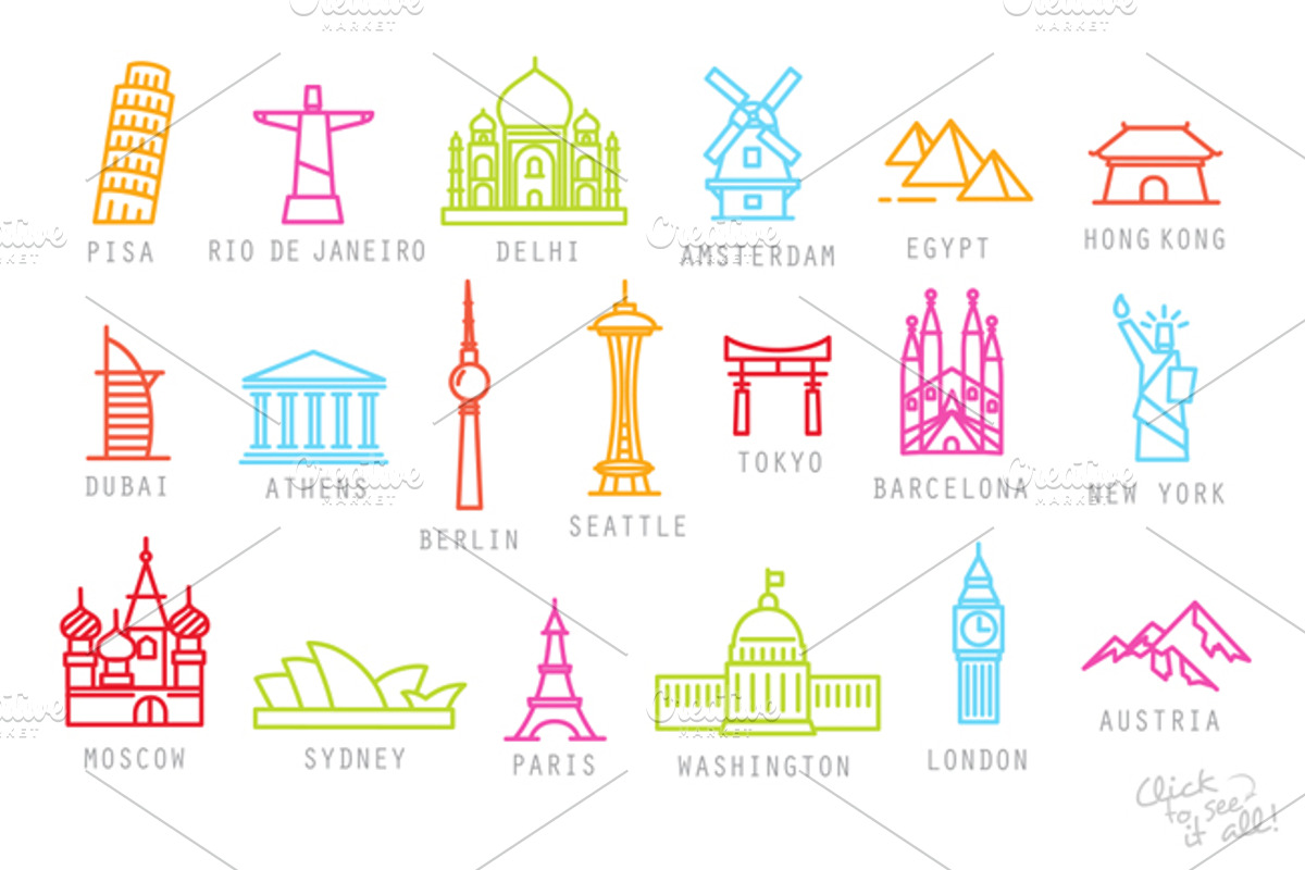 City flat icons, an Icon by Anna (Photo 4 of 4)