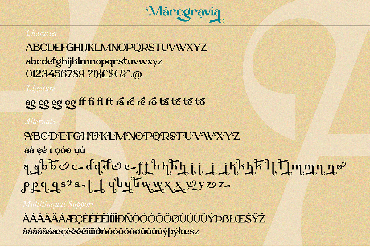 Marcgravia - Modern Serif, a Serif Font by erlosDESIGN (Photo 12 of 12)