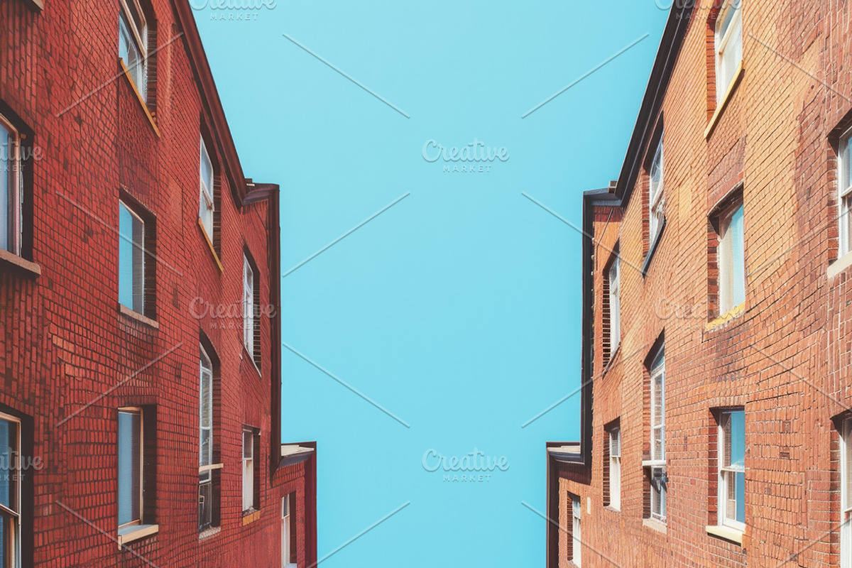 47 Brick houses, an Architecture Photo by Handmadefont (Photo 11 of 12)