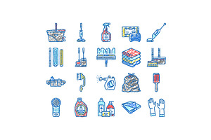 Cleaning And Washing Accessories, an Object Illustration by pikepicture