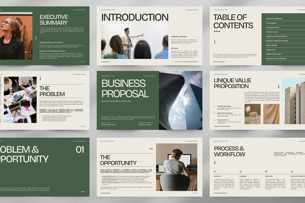 Modern Business Pitch Deck preview 2