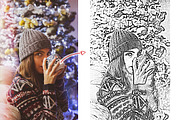 (50% off) Sketch Oil Paint Action, an Action Add-On by Linspace (Thumbnail 6 of 10)