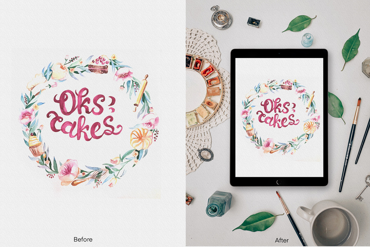 IPad Pro Watercolor Photo Mockups, an iPad Mockup by Letter Elfa Studio (Photo 5 of 9)