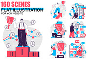Flat Design Concept Illustrations, a Finance Illustration by alexdndz (Thumbnail 1 of 42)