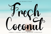 Fresh Coconut, a Handwritten Font by InermediaSTUDIO (Thumbnail 1 of 8)