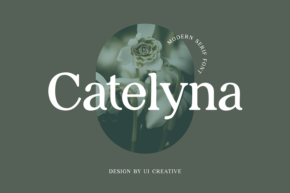 Catelyna Modern Serif Font, a Serif Font by UICreative (Photo 1 of 12)
