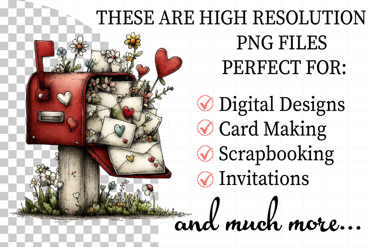 Whimsical Valentine Clipart Bundle, an Illustration by Daily.Designs (Photo 2 of 5)