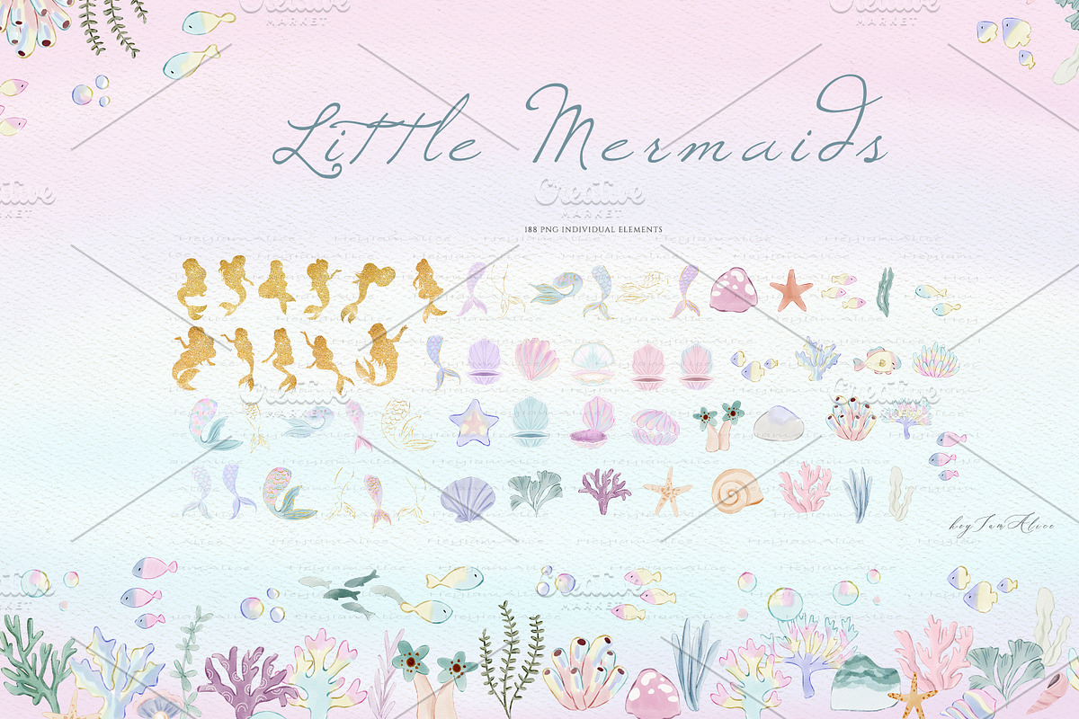 Little Mermaids, a Person Illustration by heyiamalice (Photo 6 of 12)