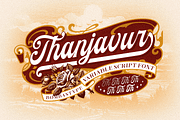 Thanjavur – Variable Display Script, a Script Font by Bombastype (Thumbnail 1 of 11)
