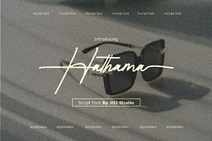 Hathama, a Handwritten Font by JNJ Studio