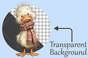 Whimsical Autumn Goose Clipart, a Seasonal Illustration by Canvas Craft (Thumbnail 2 of 10)