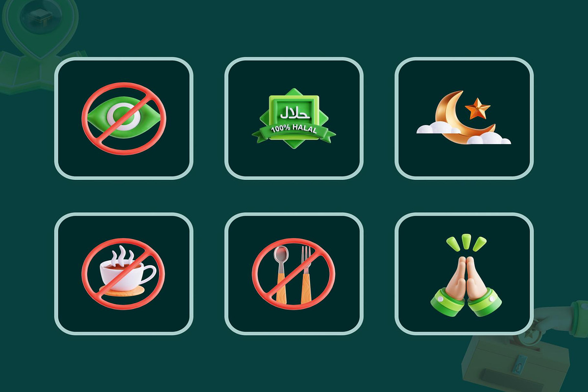 3D Ramadan Icon Set, a Food & Drink 3D Model by Lumina_ui_ux202 (Photo 4 of 8)