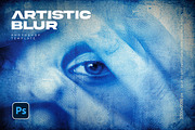 Artistic Blur Photoshop Template, a Layer Style Add-On by Andrew Skoch Design (Thumbnail 1 of 7)