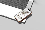 iPhone 17 Pro Mockup, an iPhone Mockup by graphicsecond (Thumbnail 3 of 6)