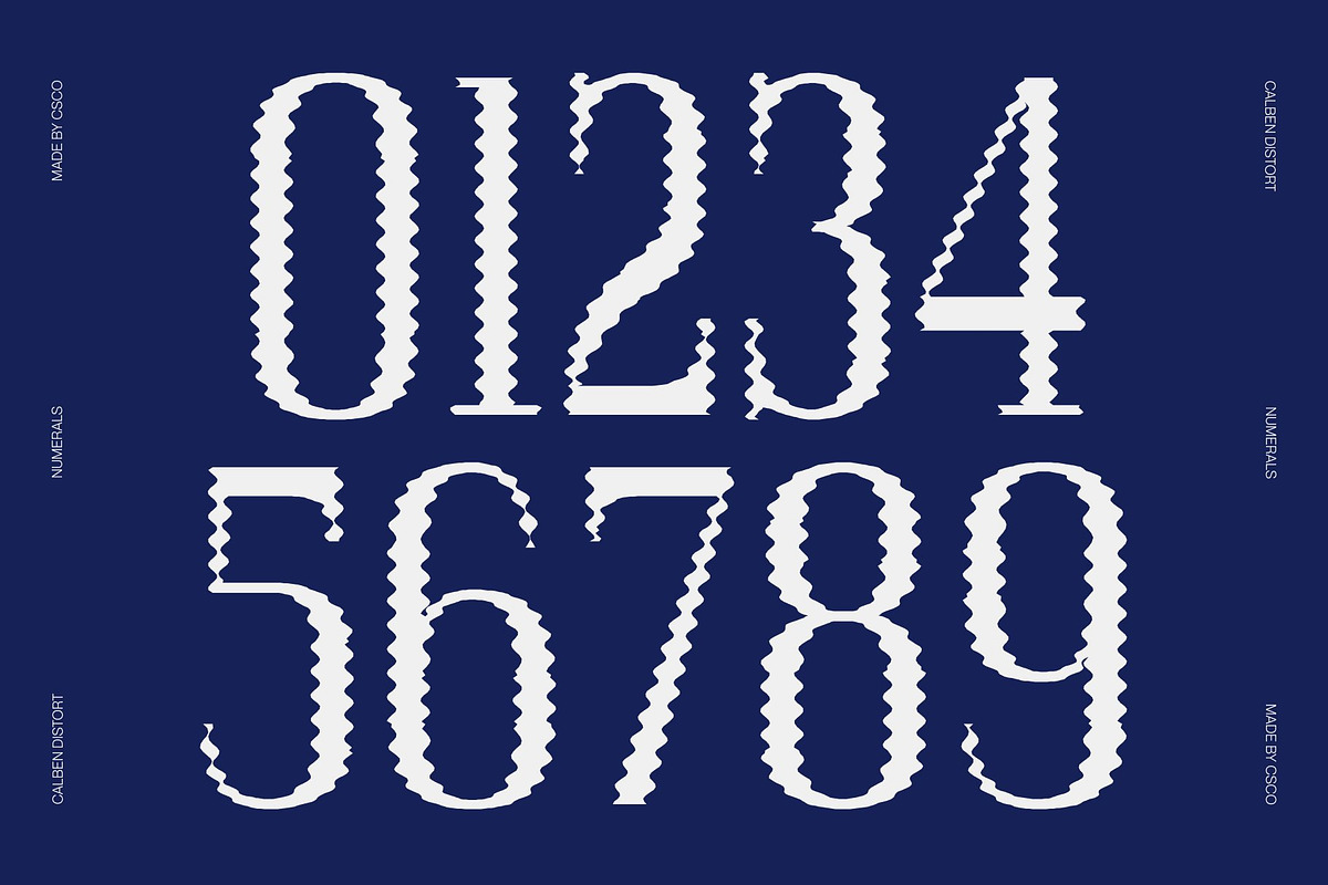 Acelon Distort, a Serif Font by Craft Supply Co. (Photo 4 of 8)
