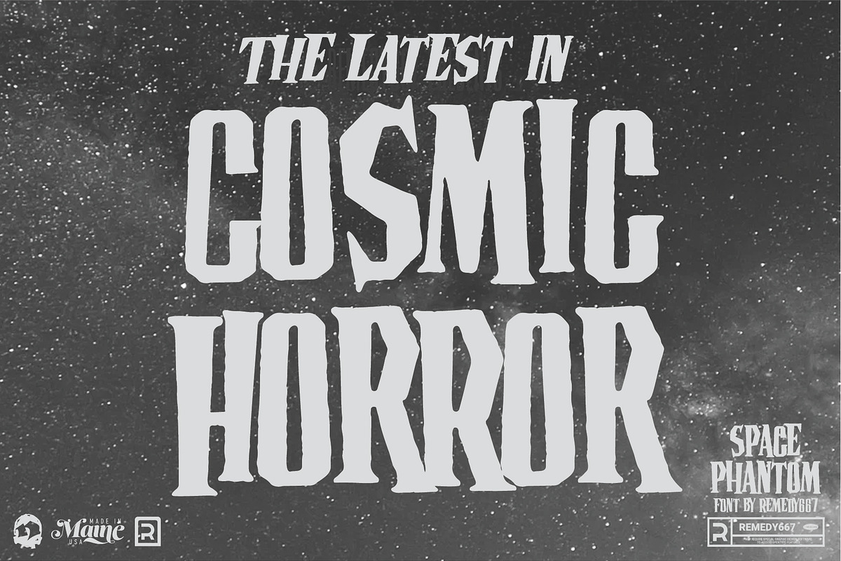 Space Phantom - Retro Sci-Fi Font, a Font by Remedy667 (Photo 3 of 10)