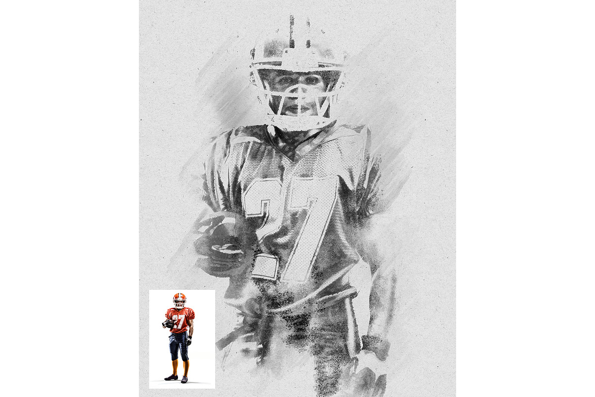 Charcoal Sketch Photoshop Effect, an Action Add-On by Shovajit (Photo 2 of 6)