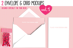 Envelope & Card Mockups Vol. I