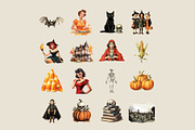 Vintage Halloween Graphics, an Object Graphic by GraphicsByKassy (Thumbnail 4 of 9)