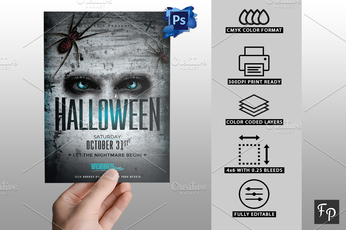 Halloween Flyer, a Flyer Template by FlyerPig (Photo 3 of 3)