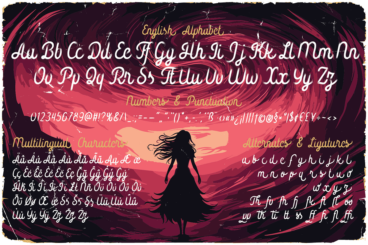 Vintage Horror Fonts&Posters Bundle, a Symbol Font by Vozzy Vintage Fonts (Photo 8 of 21)