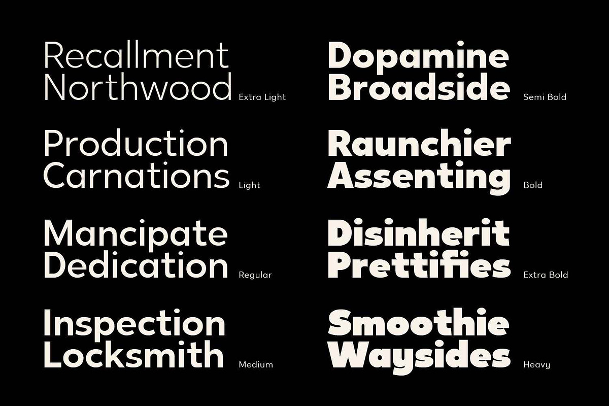 Gloft - Geometric Font Family, a Sans Serif Font by Umitype (Photo 7 of 8)