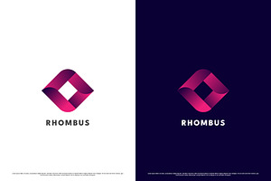 Rhombus Gradient Logo Design Icon, a Branding & Logo Template by Morvana Crew