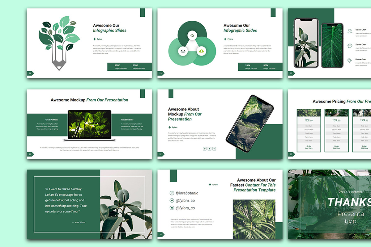Fylora - Organic Botanic Keynote, a Presentation Template by Raseuki (Photo 5 of 6)