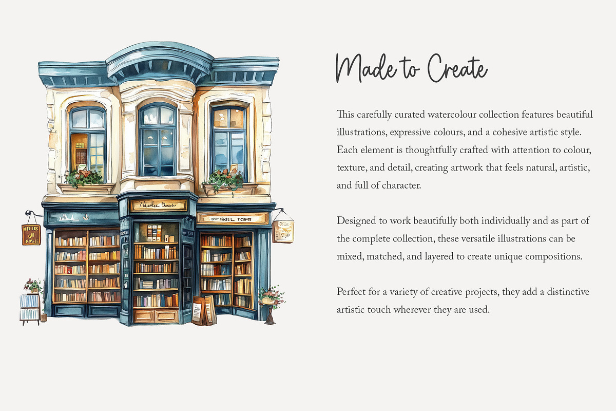 105 book lover clip art, an Object Illustration by Poppy Lane Studio (Photo 8 of 12)