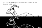 Dinosaurs - vector illustration set, an Animal Illustration by Renée from Studio neetje (Thumbnail 3 of 4)