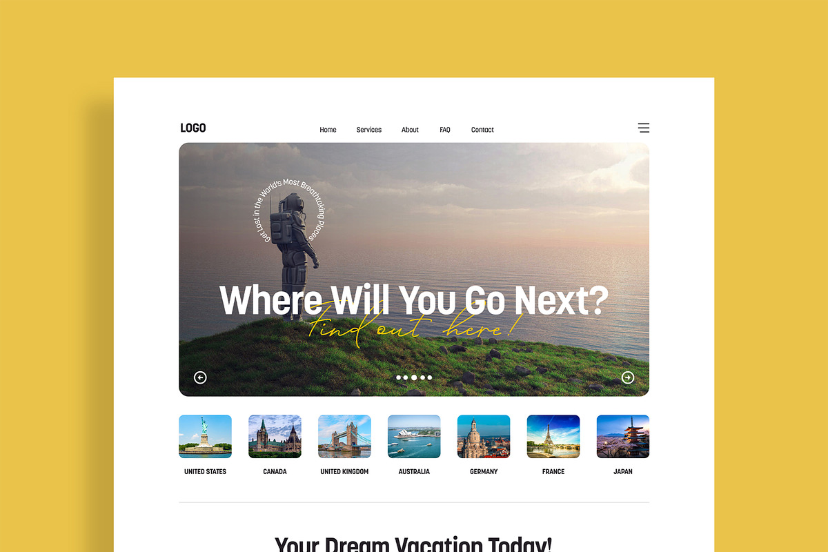 Modern Travel Email Newsletter, an UI Kit Template by MightyDesign (Photo 2 of 9)