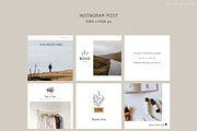 Instagram Post & Stories. Florals, a Social Media Template by Mint Air Studio (Thumbnail 2 of 9)