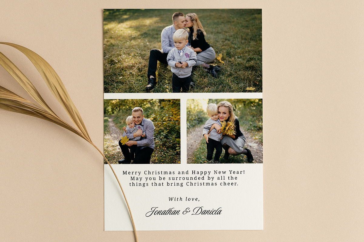 Christmas Card Template CC223, a Card Template by Always Templates (Photo 3 of 3)