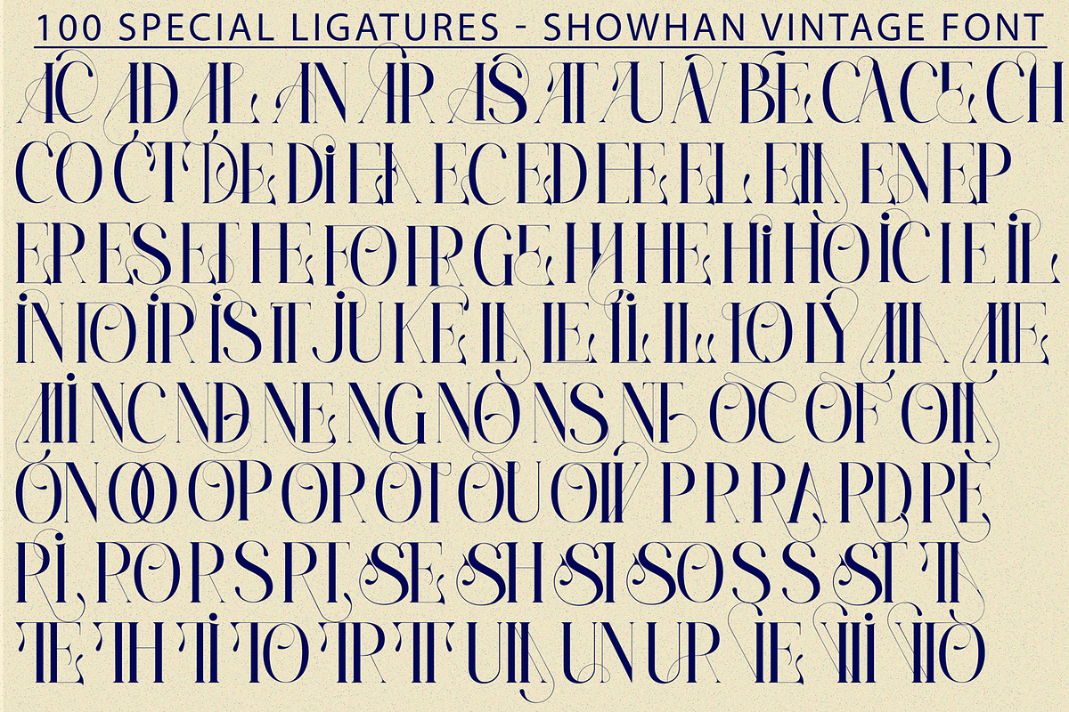 Showhan Vintage Font, a Serif Font by 177Studio (Photo 7 of 8)