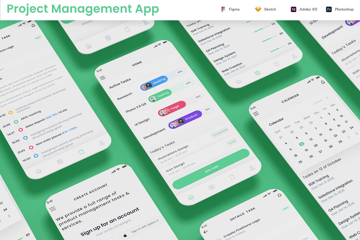 Project & Task Management & Work App, an App Template by nagaredesignstudio (Photo 1 of 2)