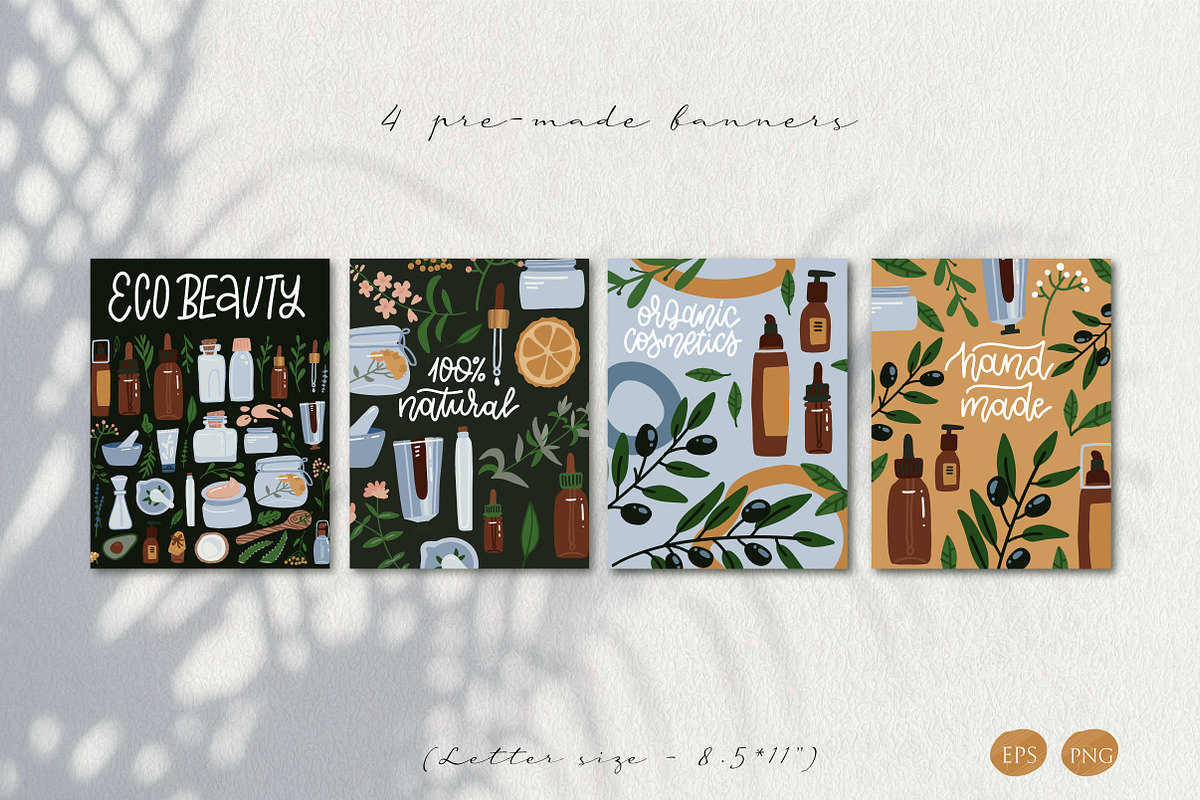 Organic cosmetics - big collection, an Illustration by Lana Sham (Photo 7 of 15)