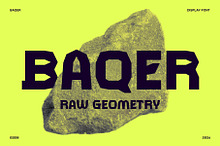 Baqer – Raw Geometry Display Font