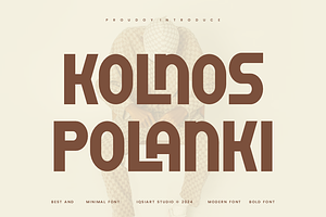 Kolnos Polanki - Modern Sans Font, a Sans Serif Font by Iqsiart Studio