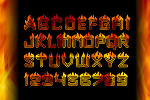 FIRE Display Font