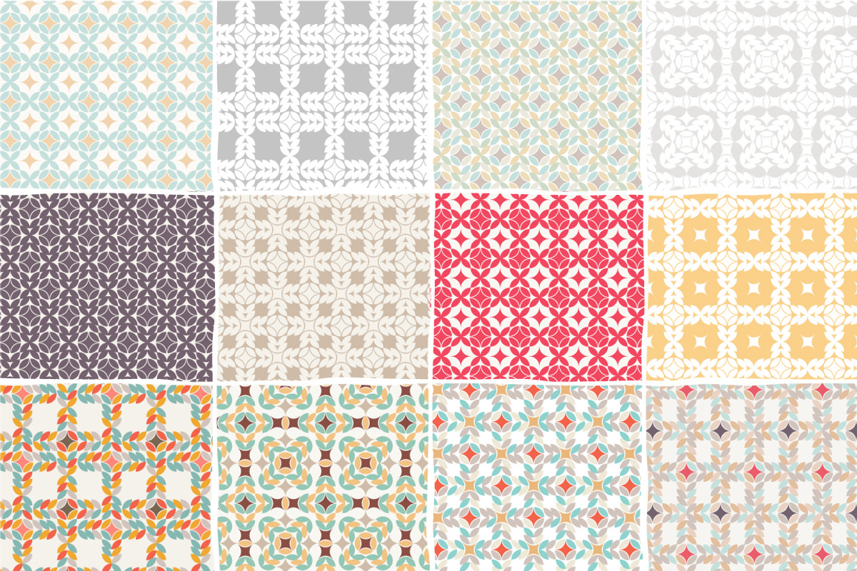 Set of 30 geometric patterns preview 2