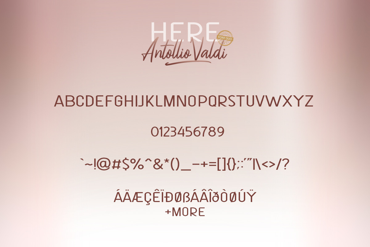 Here Antollio Valdi Font Duo preview 8