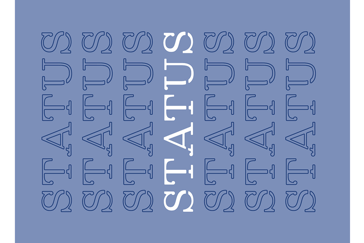 Status repeat word poster, a Flyer Template by IMG Visuals