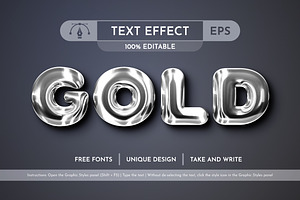 5 Metal Editable Text Effects