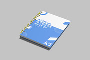 A5 Spiral Notebook Mockup Set, a Print Template by Graphiculon (Thumbnail 5 of 11)