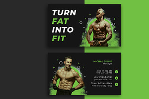 Fitness Gym Business Card