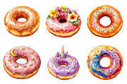 Colorful Donuts Clipart, an Illustration by Daily.Designs (Thumbnail 4 of 4)