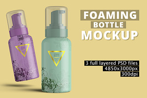 Foaming Soap Dispenser Bottle Mockup