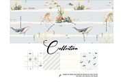 Ocean pattern Animal Nursery, a Pattern Graphic by Milatoo (Thumbnail 2 of 5)