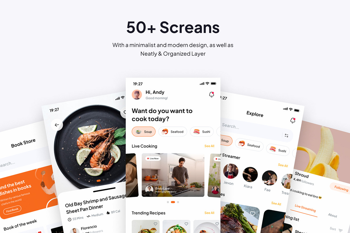 CookBok - Recipe Premium UI KIts App, an App Template by Minialis (Photo 4 of 6)