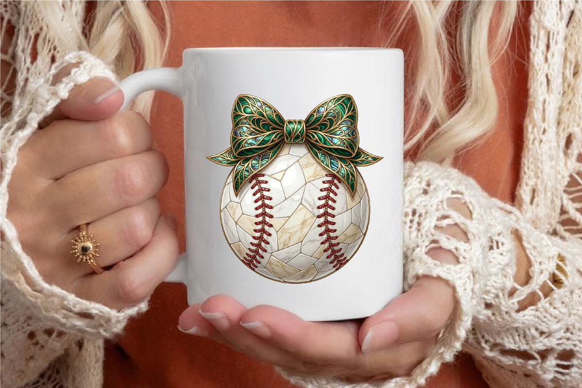 Hand Painted Baseball Leopard Bow, an Illustration by designcity5 (Photo 4 of 4)